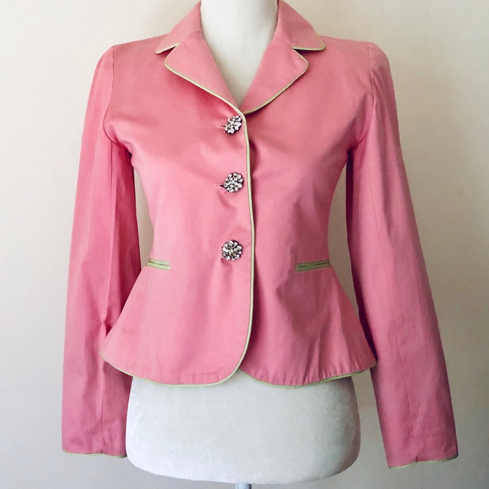 Molly B Blazer w/Rhinestone Buttons Dry Cleaned! 4